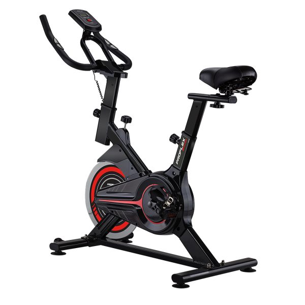 PROFLEX Spin Bike Flywheel Commercial Gym Exercise Home Fitness – Red