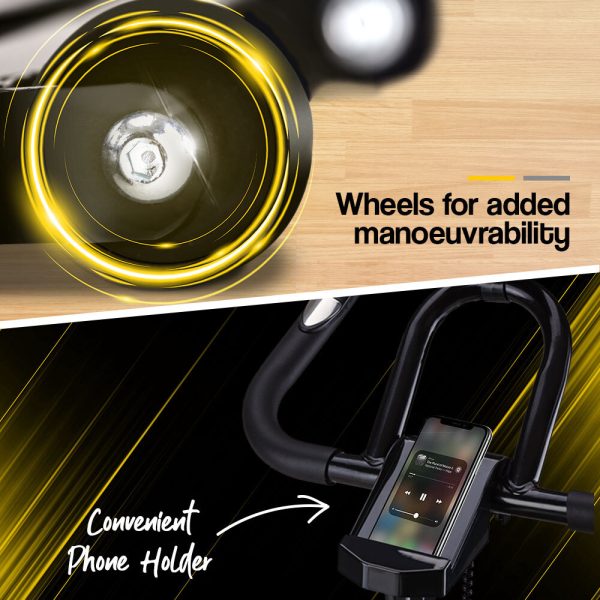 PROFLEX Spin Bike Flywheel Commercial Gym Exercise Home Fitness – Yellow