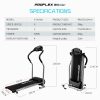 PROFLEX Electric Mini Walking Treadmill Compact Fitness Machine Exercise Equipment. – Black and Silver