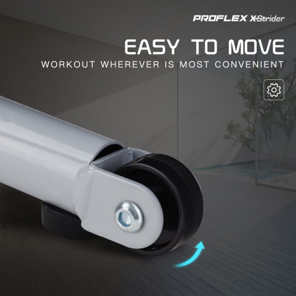 PROFLEX Electric Mini Walking Treadmill Compact Fitness Machine Exercise Equipment. – Black and Yellow