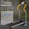 PROFLEX Electric Mini Walking Treadmill Compact Fitness Machine Exercise Equipment. – Black and Yellow