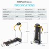 PROFLEX Electric Mini Walking Treadmill Compact Fitness Machine Exercise Equipment. – Black and Yellow
