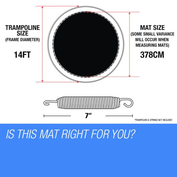 Up-Shot 14ft Replacement Trampoline Mat – Spare Foot Parts
