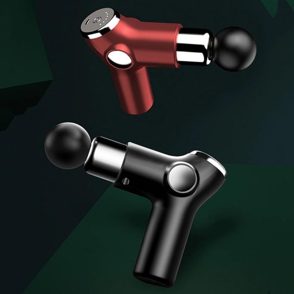 Mini Massage Gun LCD Display Percussion Massager Muscle Relaxing Therapy Deep Tissue AU – Red