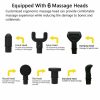 POWERFUL 6 Heads LCD Massage Gun Percussion Vibration Muscle Therapy Deep Tissue – Red
