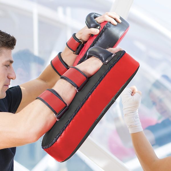 Thai Pads Kickboxing Punching Boxing Shield – Red and Black