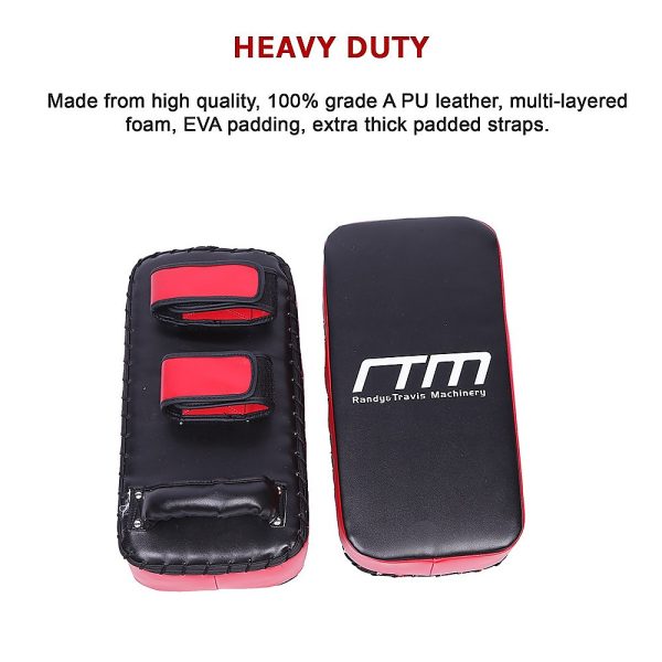 Thai Pads Kickboxing Punching Boxing Shield – Red and Black