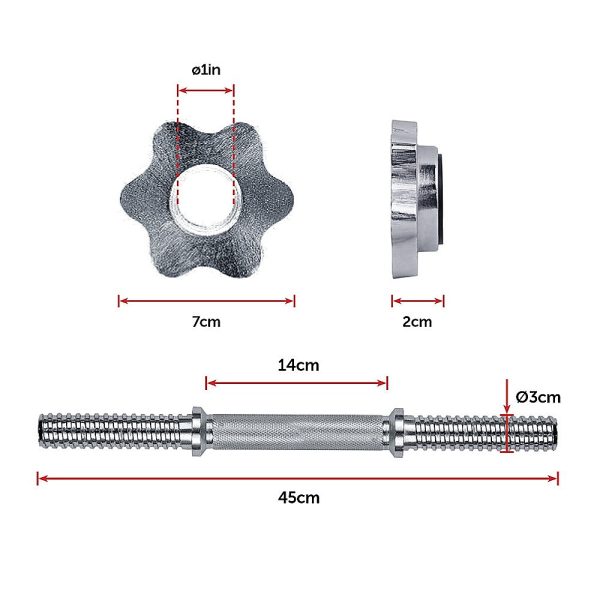 Dumbbell Adjustable Weight Set – 20 KG