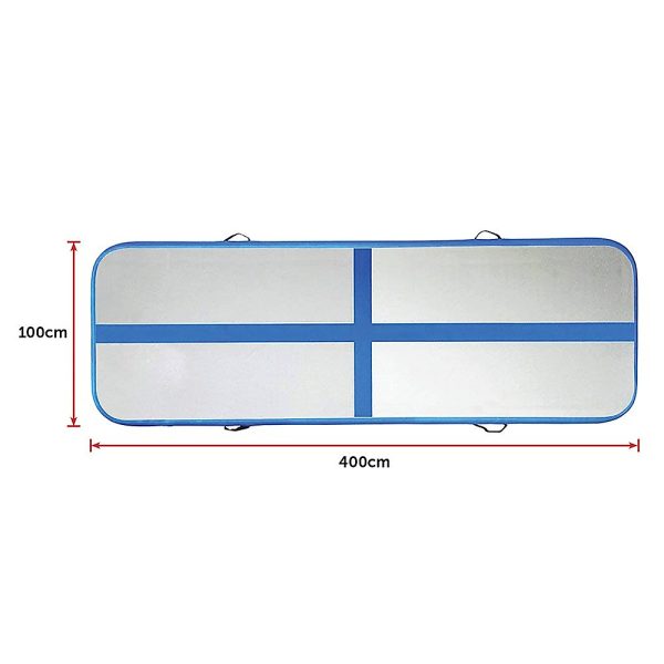 Inflatable Air Track Gym Mat Airtrack Tumbling Gymnastics Tumbling with Pump – 4 M