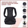 Lower Back Brace Unisex Posture Corrector Lumbar Support – Large