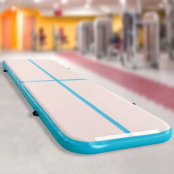 Inflatable Air Track Gym Mat Airtrack Tumbling Gymnastics Tumbling with Pump – 6 M