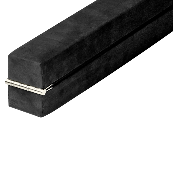 2.2m Gymnastics Folding Balance Beam Synthetic Suede – Black