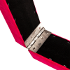 2.4m (8FT) Gymnastics Folding Balance Beam Black Synthetic Suede – Pink