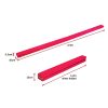 2.4m (8FT) Gymnastics Folding Balance Beam Black Synthetic Suede – Pink