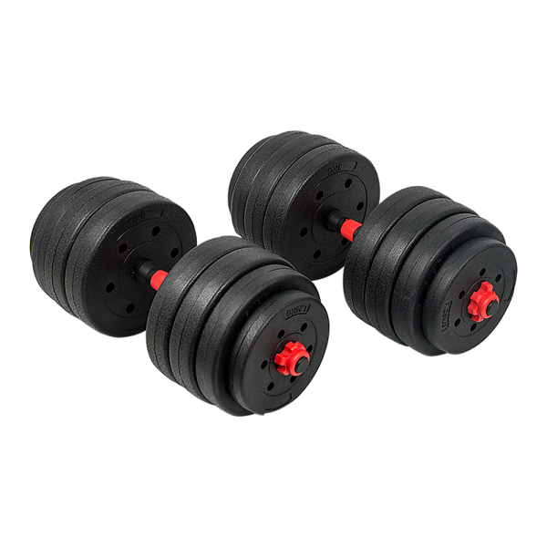 Adjustable Rubber Dumbbell Set Barbell Home GYM Exercise Weights – 40 KG