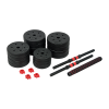 Adjustable Rubber Dumbbell Set Barbell Home GYM Exercise Weights – 40 KG