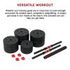 Adjustable Rubber Dumbbell Set Barbell Home GYM Exercise Weights – 40 KG