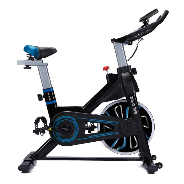 PowerTrain RX-600 Exercise Spin Bike Cardio Cycle – Blue