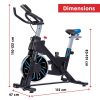 PowerTrain RX-600 Exercise Spin Bike Cardio Cycle – Blue