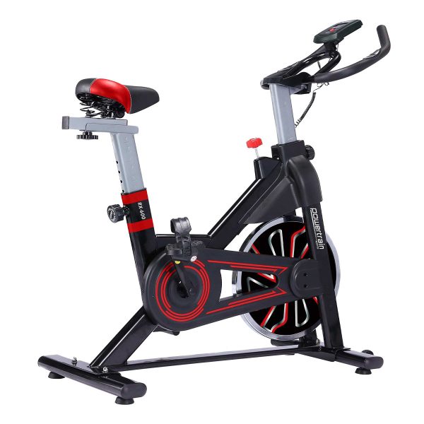 PowerTrain RX-600 Exercise Spin Bike Cardio Cycle – Red