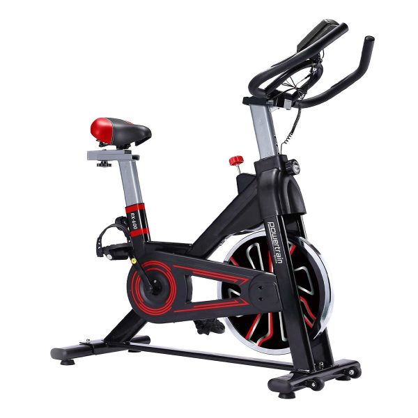 PowerTrain RX-600 Exercise Spin Bike Cardio Cycle – Red