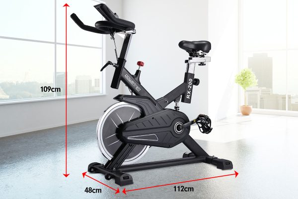 Powertrain RX-200 Exercise Spin Bike Cardio Cycling – Black