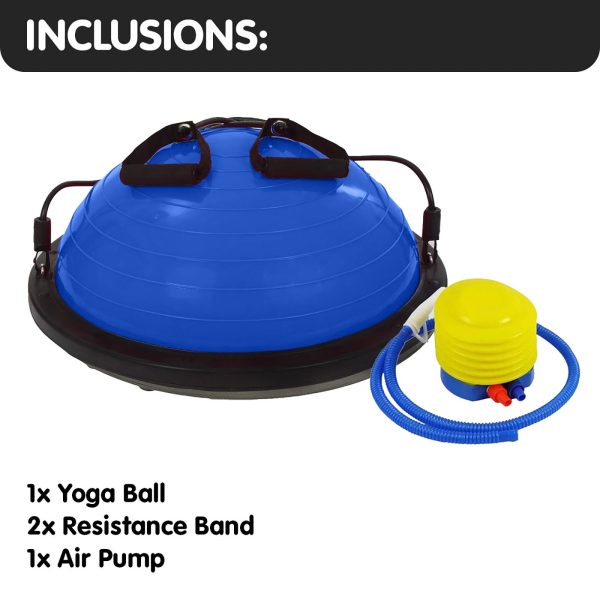 Powertrain Fitness Yoga Ball Home Gym Workout Balance Trainer – Blue