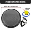 Powertrain Fitness Yoga Ball Home Gym Workout Balance Trainer – Grey