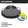 Powertrain Fitness Yoga Ball Home Gym Workout Balance Trainer – Grey