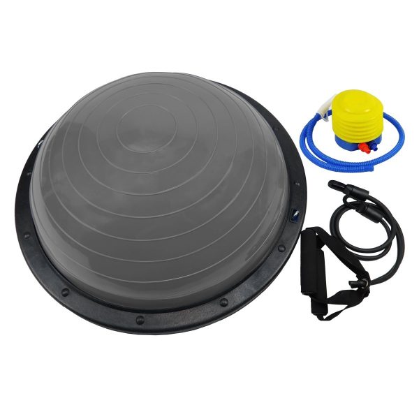 Powertrain Fitness Yoga Ball Home Gym Workout Balance Trainer – Grey