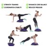 Powertrain Fitness Yoga Ball Home Gym Workout Balance Trainer – Purple