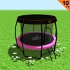 Kahuna Trampoline 10 ft with  Roof – Pink