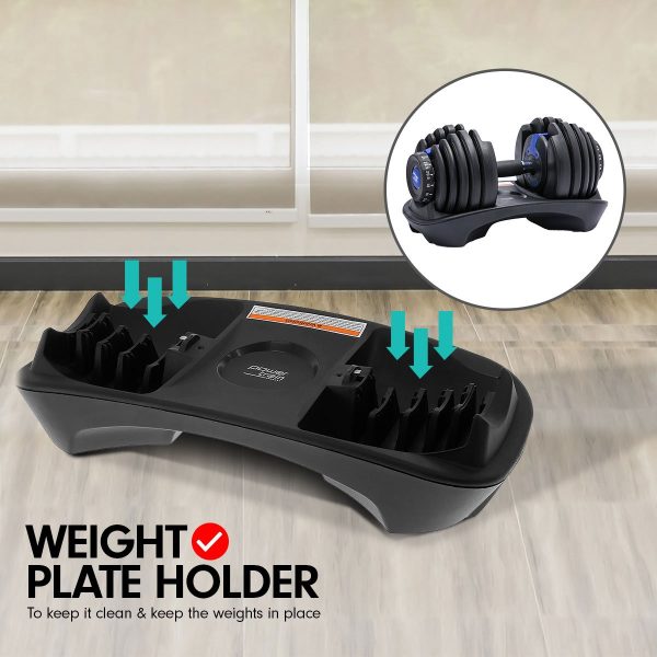 48KG Powertrain Adjustable Dumbbell Set With Stand – Blue