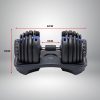 48KG Powertrain Adjustable Dumbbell Set With Stand – Blue