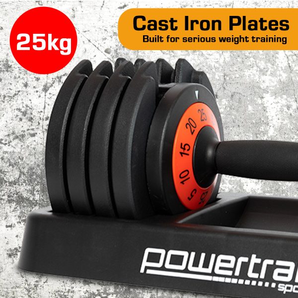 GEN2 Pro Adjustable Dumbbell Weights – 25 KG