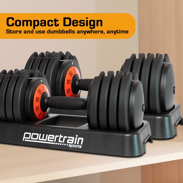 GEN2 Pro Adjustable Dumbbell Weights – 50 KG