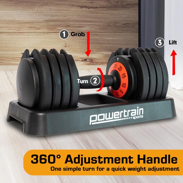GEN2 Pro Adjustable Dumbbell Weights – 25 KG
