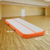 Air Track Inflatable Tumbling Gymnastics Mat – 3 x 1 M, Orange and Grey