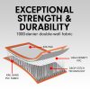 Air Track Inflatable Tumbling Gymnastics Mat – 5 x 1 M, Orange and Grey