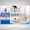 Air Track Inflatable Gymnastics Tumbling Mat – 4 x 1 M, Blue