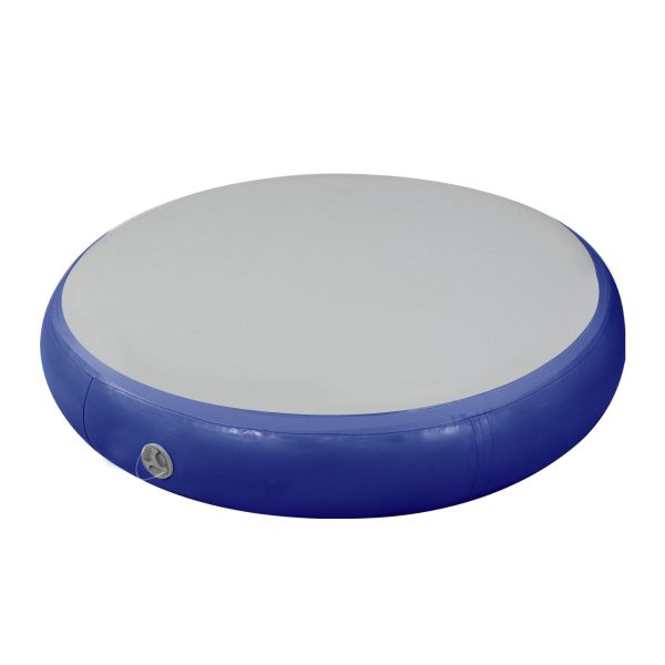 Air Track Spot Round Inflatable Gymnastics Tumbling Mat Pump – Dark Blue