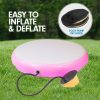 Air Track Spot Round Inflatable Gymnastics Tumbling Mat Pump – Pink