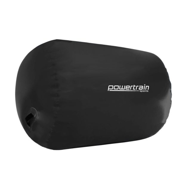 Inflatable Gymnastics Air Barrel Exercise Roller 120cm x 75cm – Black