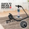 Inflatable Gymnastics Air Barrel Exercise Roller 120cm x 75cm – Black