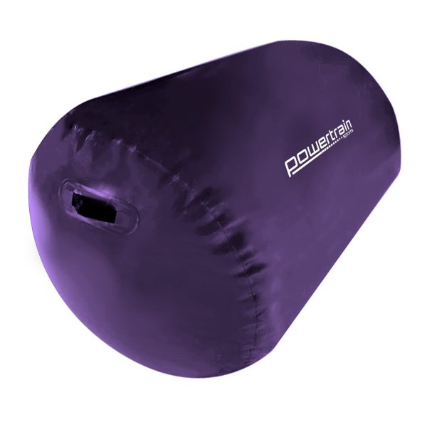 Inflatable Gymnastics Air Barrel Exercise Roller 120cm x 75cm – Purple