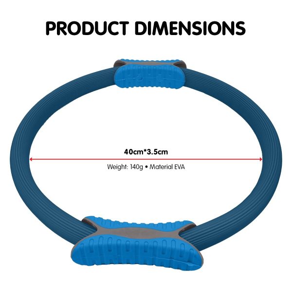 Pilates Ring Band Yoga Home Workout Exercise Band – Blue