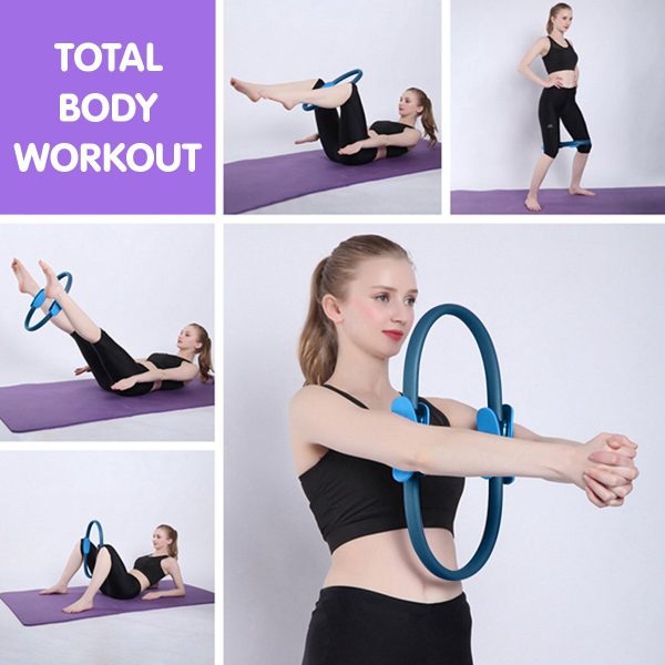 Pilates Ring Band Yoga Home Workout Exercise Band – Blue