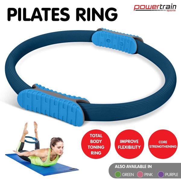 Pilates Ring Band Yoga Home Workout Exercise Band – Blue