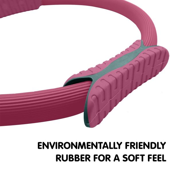 Pilates Ring Band Yoga Home Workout Exercise Band – Pink