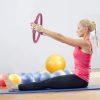 Pilates Ring Band Yoga Home Workout Exercise Band – Pink